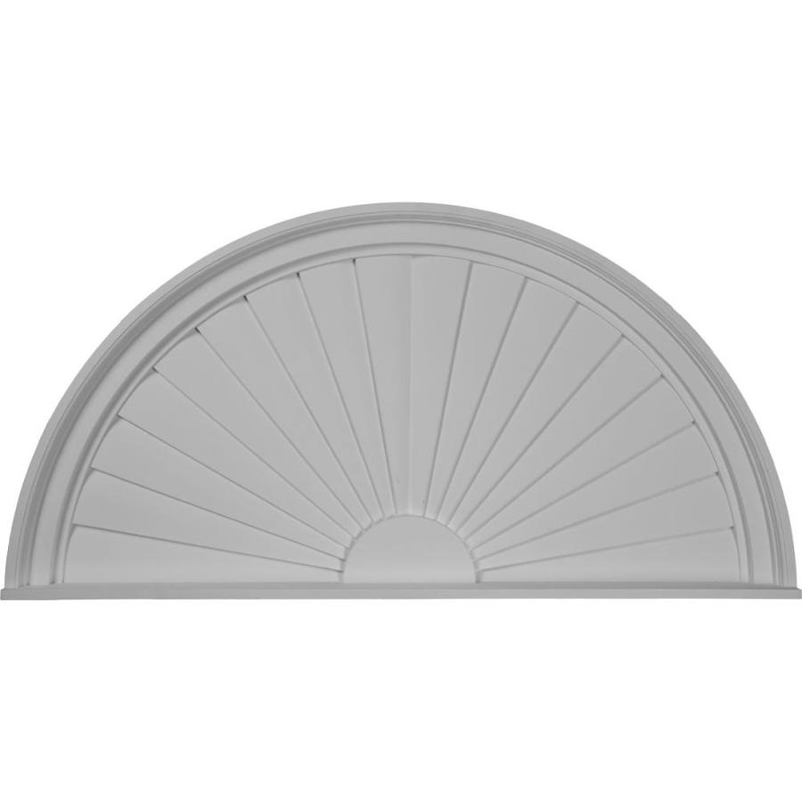 Ekena Millwork Half Round Sunburst 40in x 20ft Polyurethane Pediment