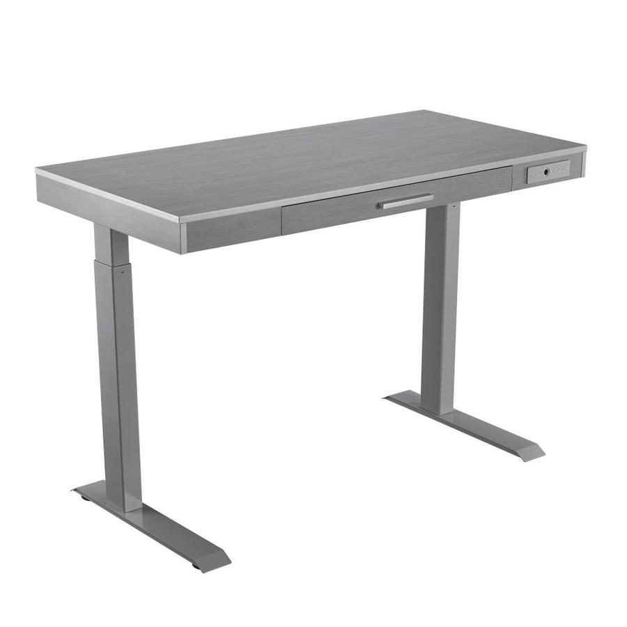 Festivo 47 In Gray Adjustable Desk In The Desks Department At Lowes Com
