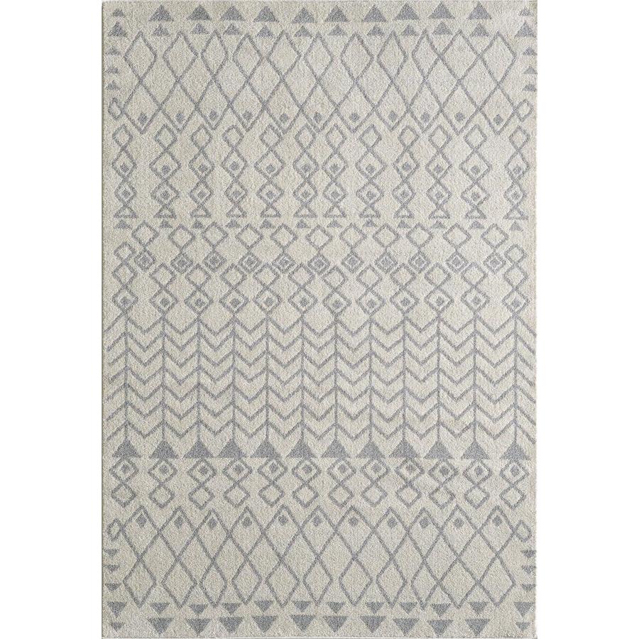 Eviva Totti Loops Cream/Gray 10x12 Southwestern Rug in the Rugs
