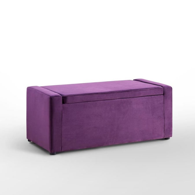 Featured image of post Purple Storage Benches - Purple tufted storage bench / footrest with skirted base from the purple store!