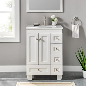 Avanity Thompson 25 in Vanity Combo in Charcoal Glaze finish with Black Granite Top