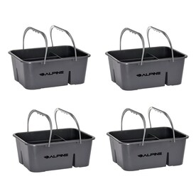 Alpine Industries Alpine Industries Gray 3 Compartment Organizer Durable Plastic Cleaning Carry Caddy In The Cleaning Caddies Department At Lowes Com