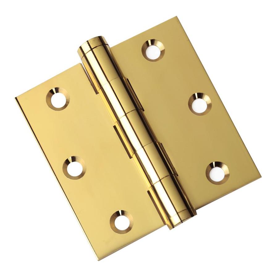 EMBASSY 3 x 3 Solid Brass Hinge- Polished Brass (US3) Finish in the ...