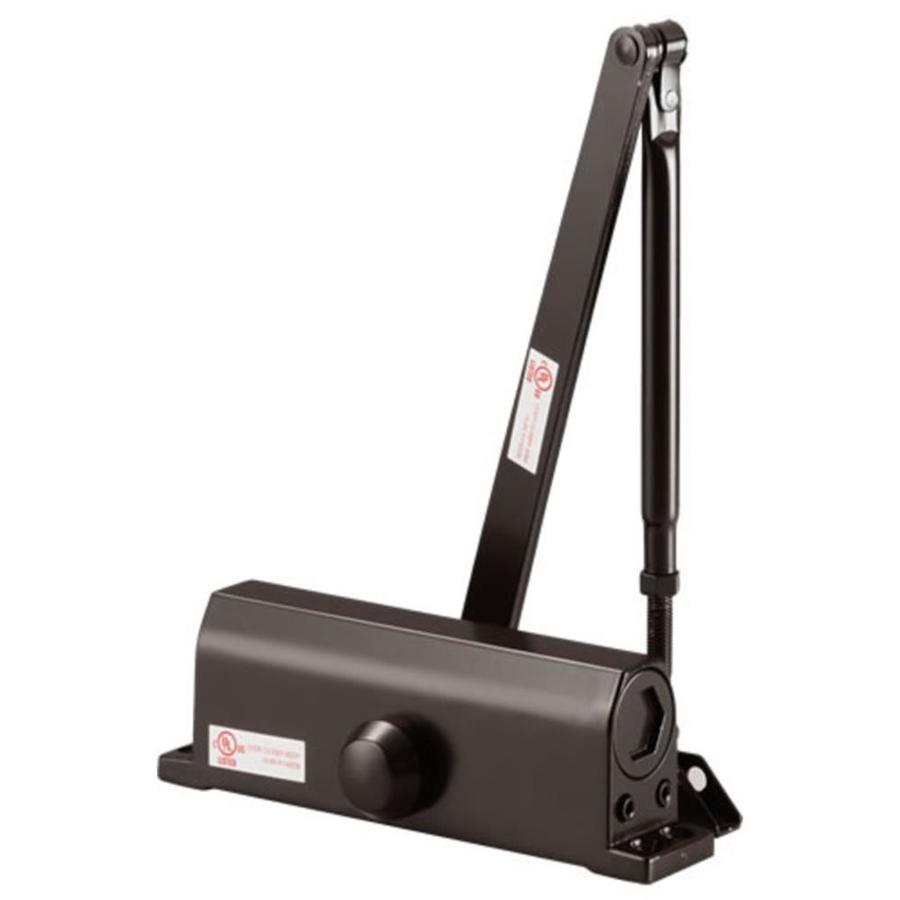 Delaney Hardware 3000 Series Door Closer Duro Bronze in the Door