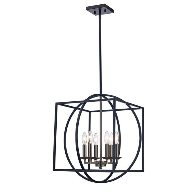 Lucid Lighting 6 Light Industrial Metal Indoor Chandelier Pendant Open Orbital Geometrical Design Hanging Hardware Included Fixture Has Glass Candle Bulb Up Lights Bulbs T Brushed Nickel Black Finish In The Chandeliers - Pendant Light Hanging Hardware Lucid Lighting 6 Light Industrial Metal Indoor Chandelier Pendant Open Orbital Geometrical Design Hanging Hardware Included Fixture Has Glass Candle Bulb Up Lights Bulbs T Brushed Nickel Black Finish In The Chandeliers - Pendant Light Hanging Hardware