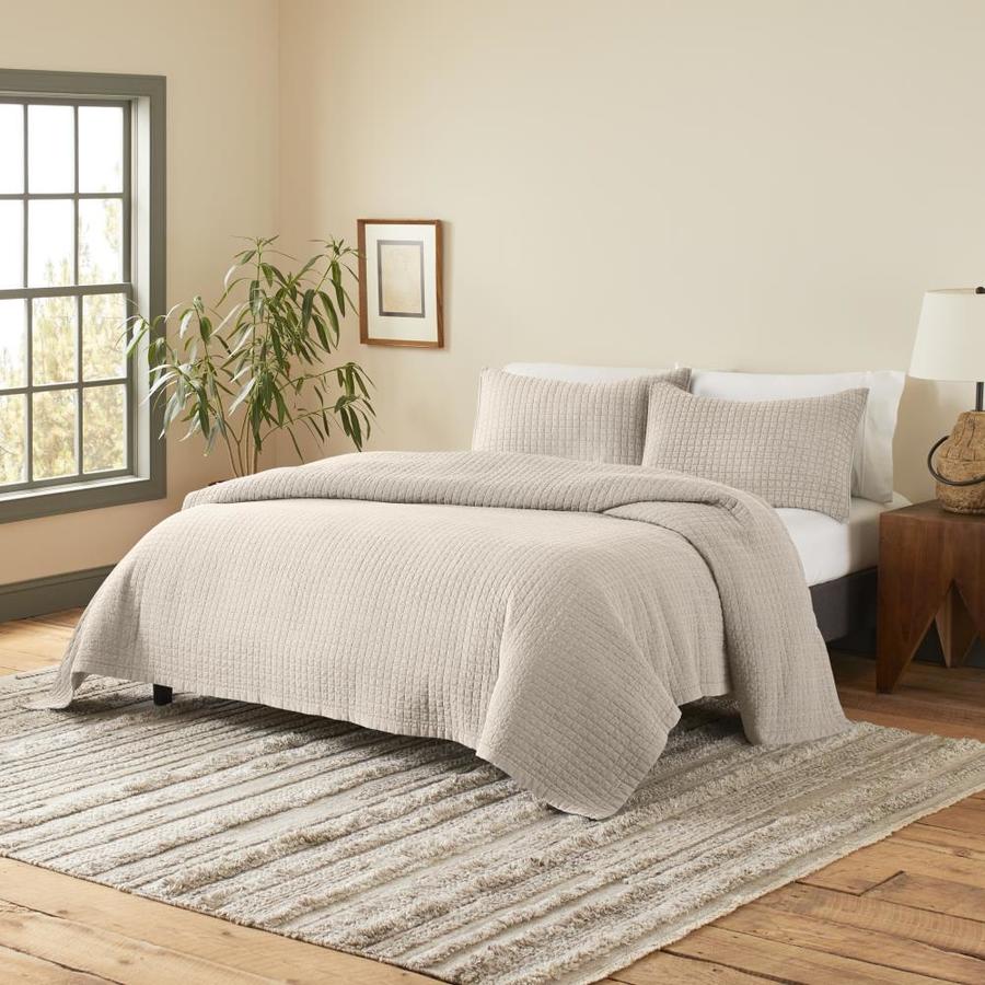 ED by Ellen DeGeneres Sleep Soft 2-Piece Natural Twin Quilt Set in the ...