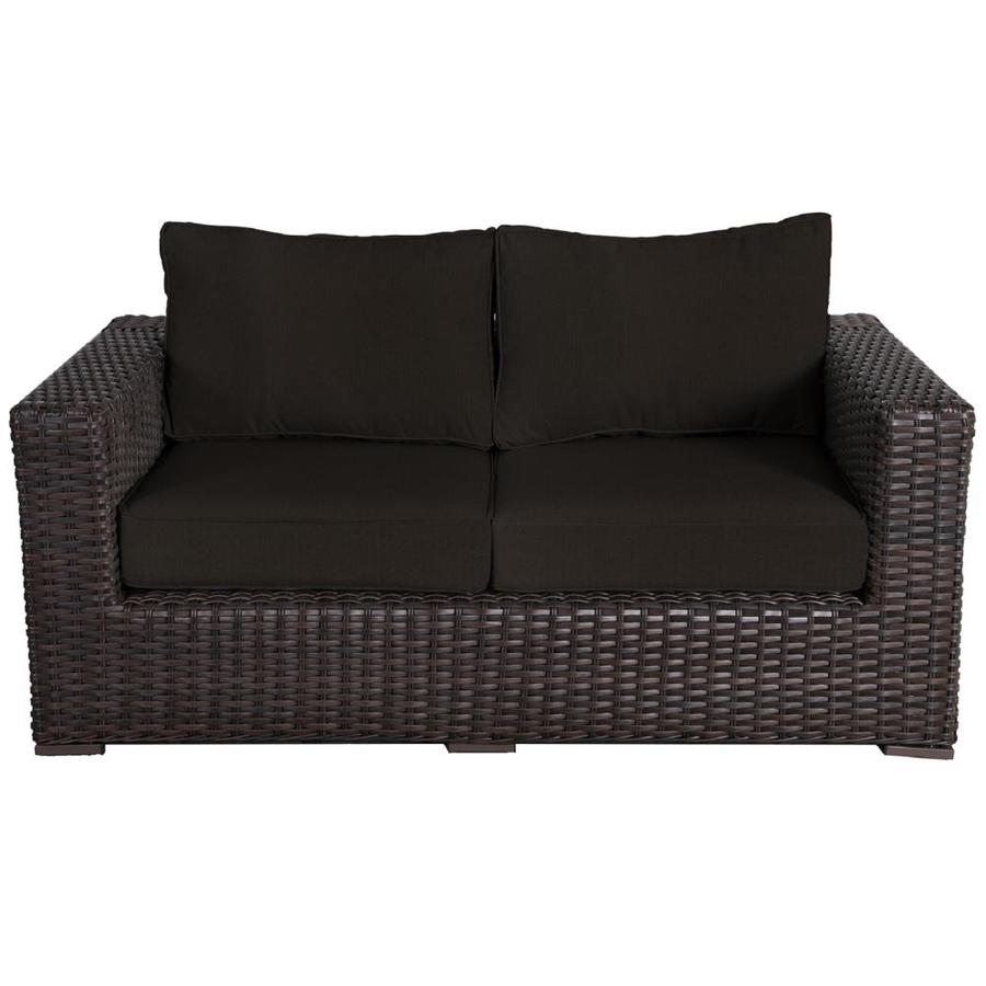 Teva Furniture Santa Monica Outdoor Patio Love Seat with Sunbrella