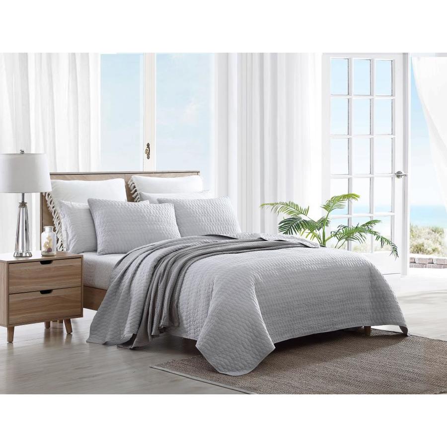 Tommy Bahama Tommy Bahama White Bali Soild Full/Queen 3 Piece, Quilt