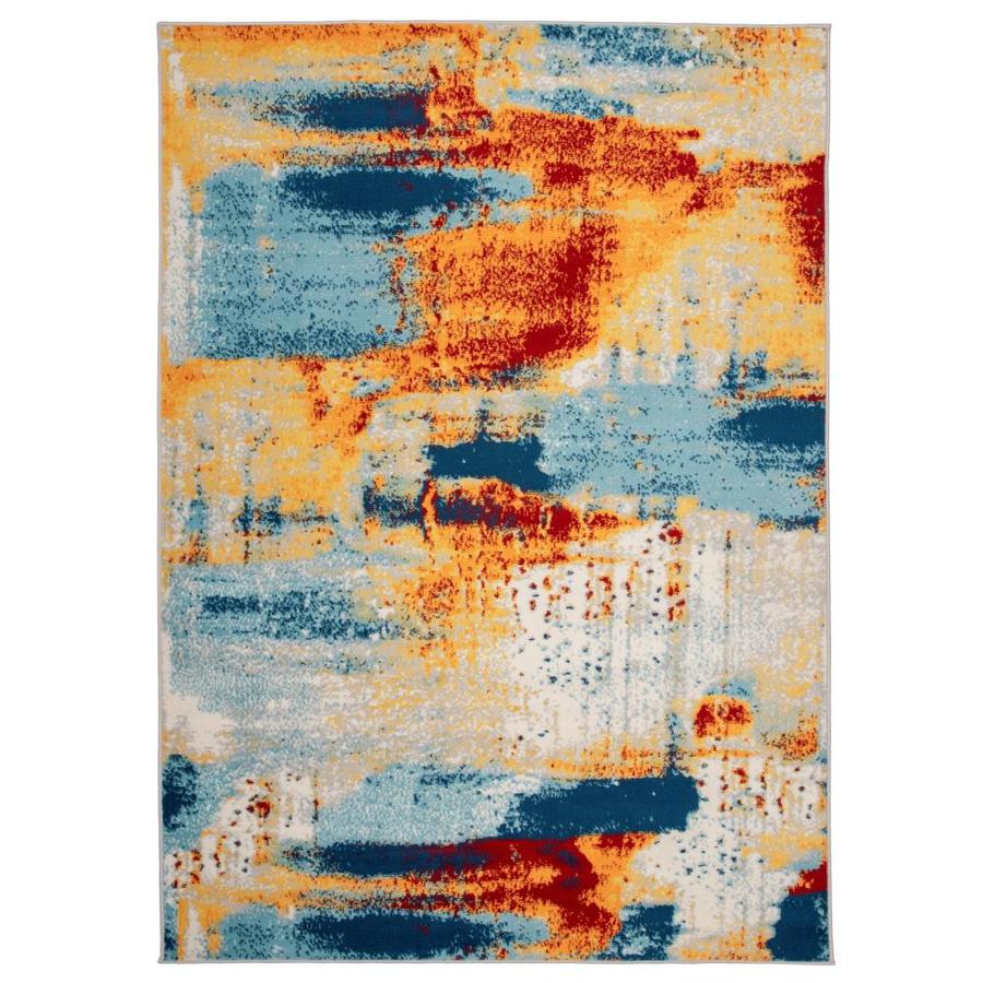 World Rug Gallery Brooklyn 5 x 7 Bohemian Abstract Modern Multi Area