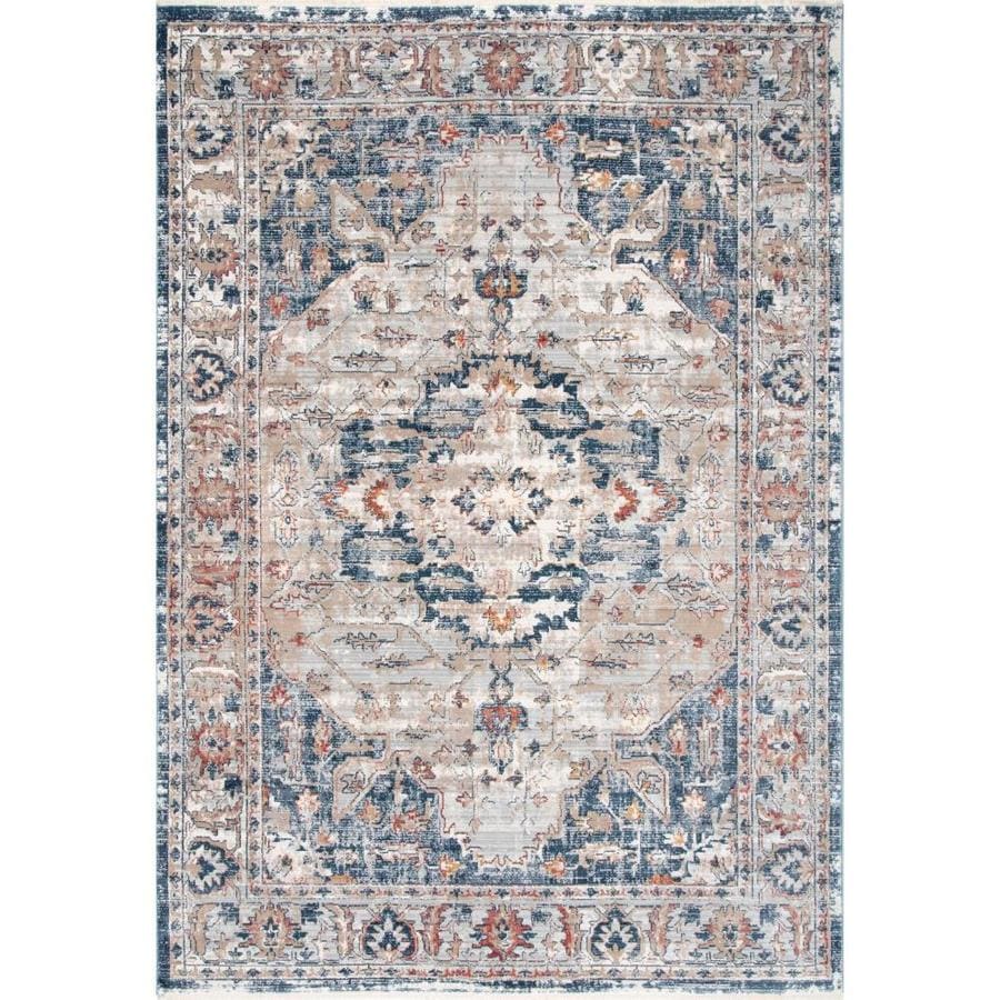 Gray Indoor Medallion Runner 