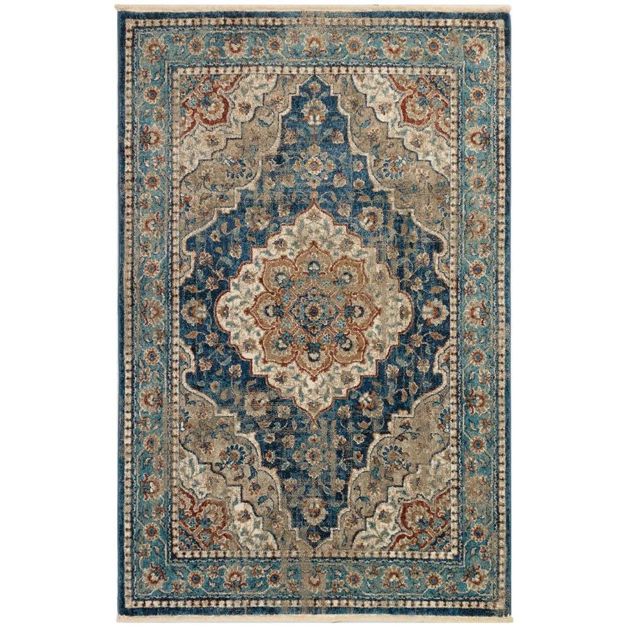Liora Manne Liora Manne Ashford Medallion Indoor Rug Blue in the Rugs department at