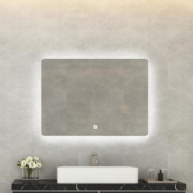 CASAINC Wall Mounted Bathroom Vanity LED Lighted Mirror in