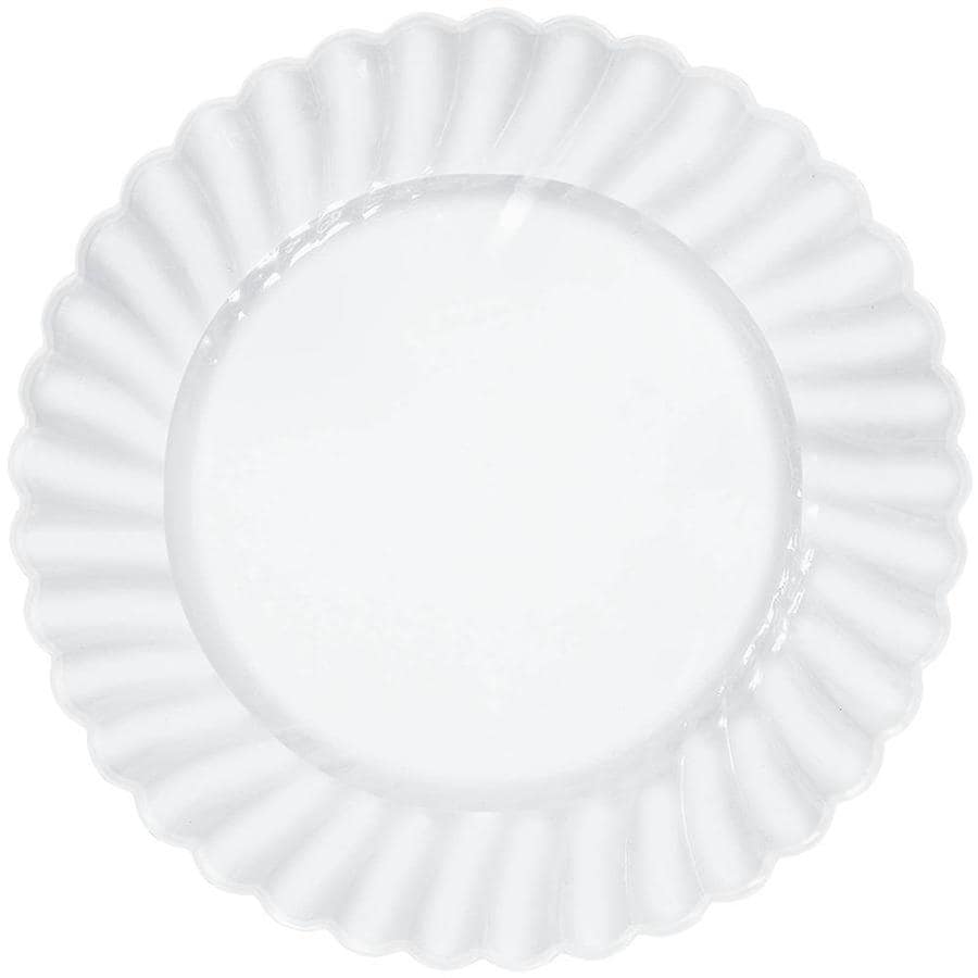 Amscan 12-Pack Clear Plastic Disposable Dinner Plates in the Disposable ...