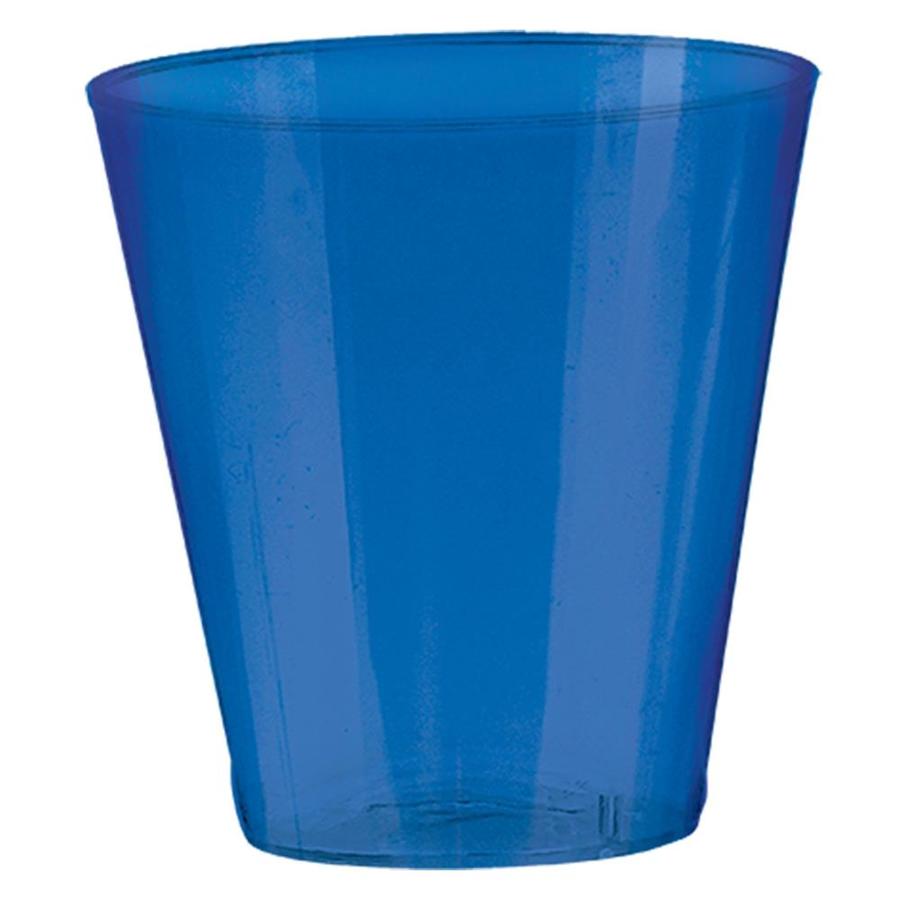 Amscan 100Count 2oz Blue Plastic DisposableCup in the Disposable Cups department at