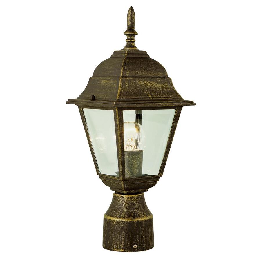 Lucid Lighting 15 in Colonial 1Light Outdoor PostMount Lantern Head, Carriage Character
