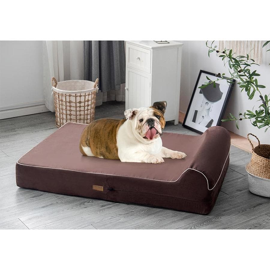 kopeks dog bed with pillow orthopedic memory foam waterproof