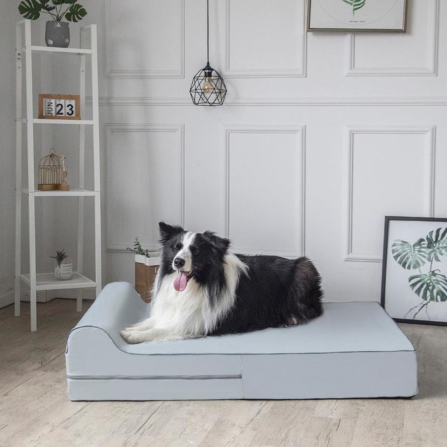 kopeks dog bed with pillow orthopedic memory foam waterproof