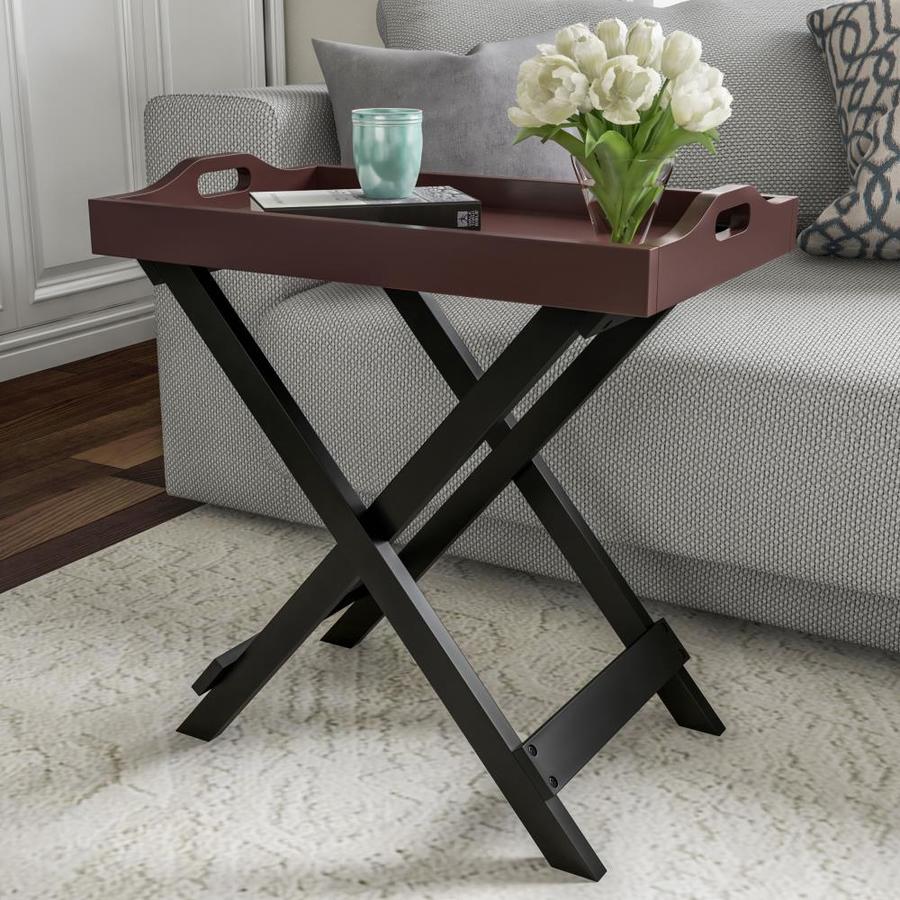 Hastings Home End Table- Folding Modern Wooden Contemporary Side Table ...