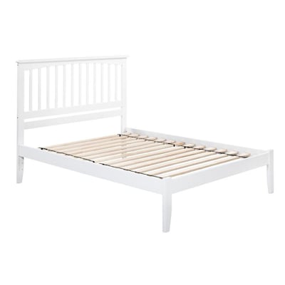 Atlantic Furniture Mission White Queen, Mission Style Platform Bed Queen