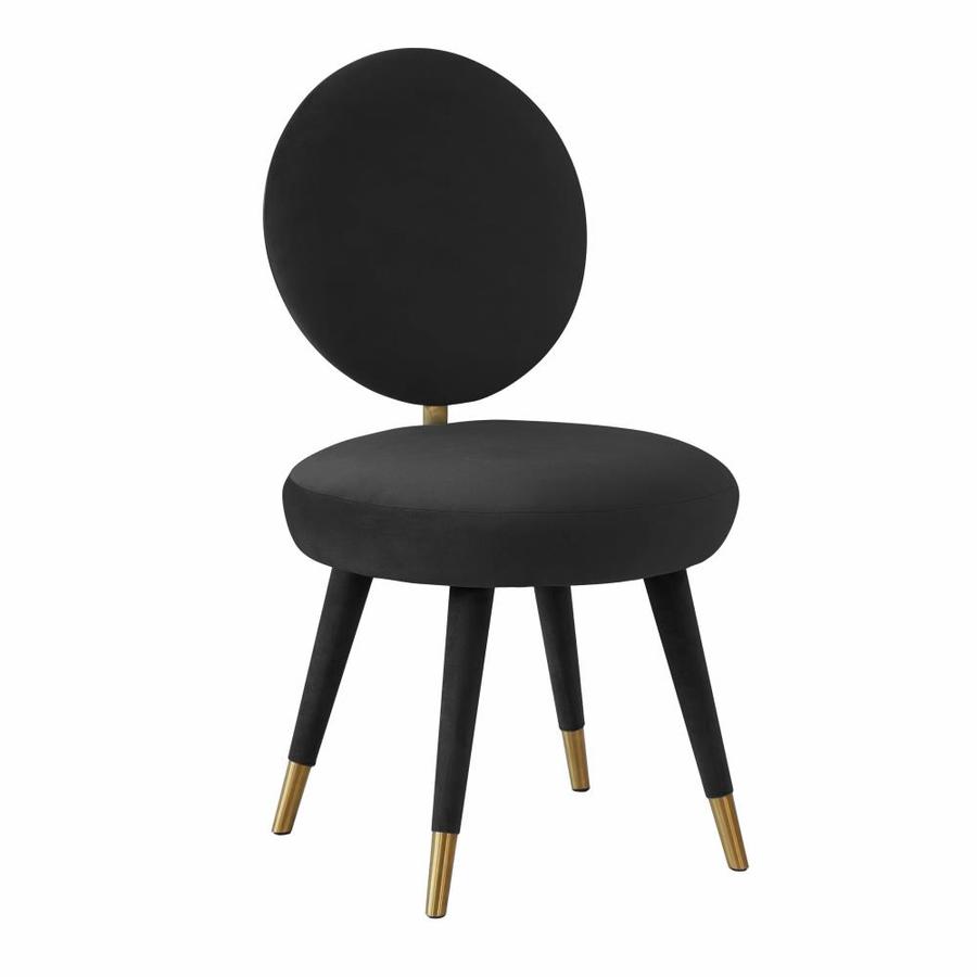 black velvet dining chairs