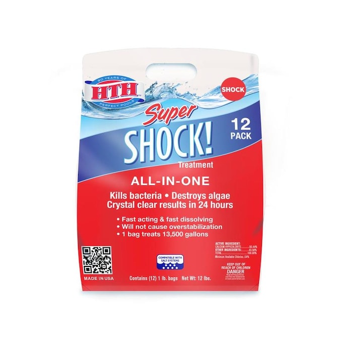 HTH 12-Pack 16-oz Pool Shock in the Pool Shock department at Lowes.com
