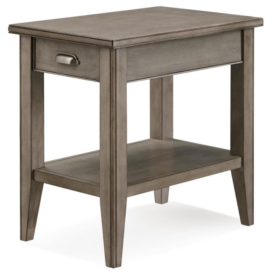 Leick Home Laurent Smoke Gray Wood End Table in the End Tables ...