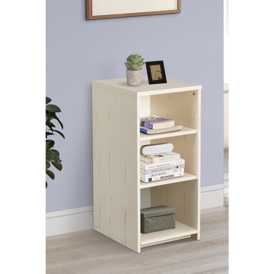 Saint Birch Antique White 3Shelf Bookcase in the Bookcases department