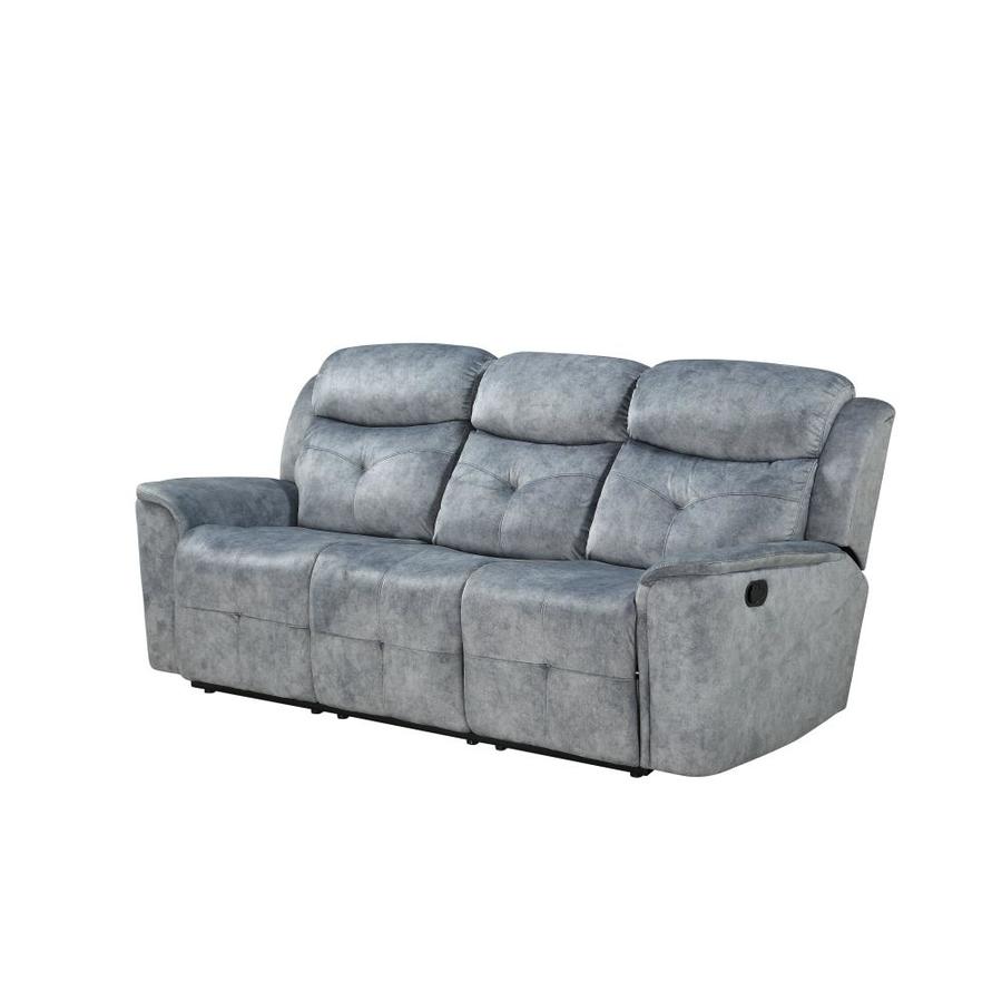 ACME FURNITURE Mariana Sofa (Motion) in Silver Gray Fabric in the