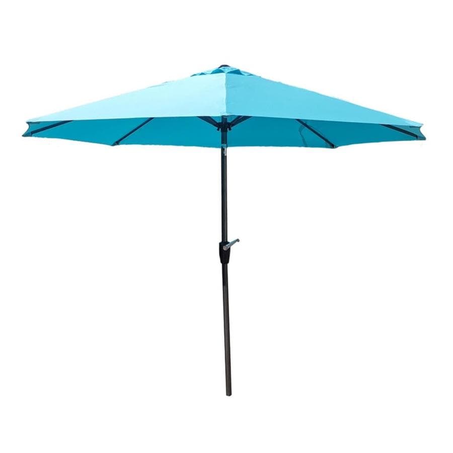 CASAINC 9 ft. Outdoor Patio Market Umbrella with Crank Tilt in Light ...