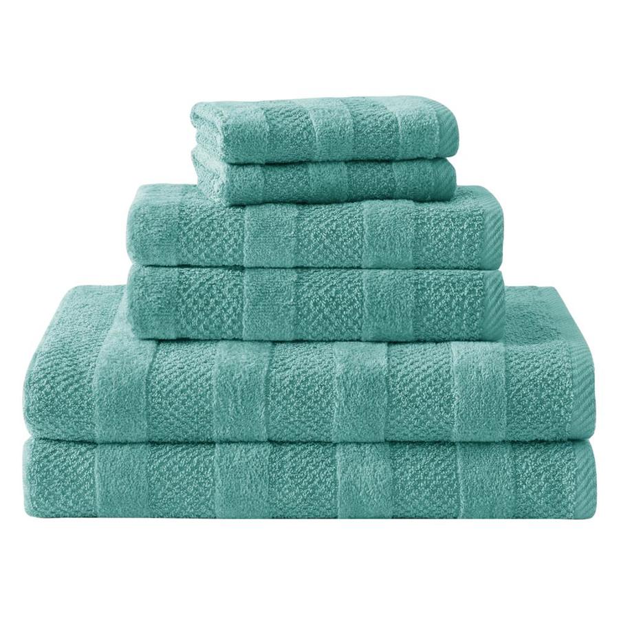 Cannon 6 Piece Cotton Bath Towel Set In The Bathroom Towels Department At Lowes Com