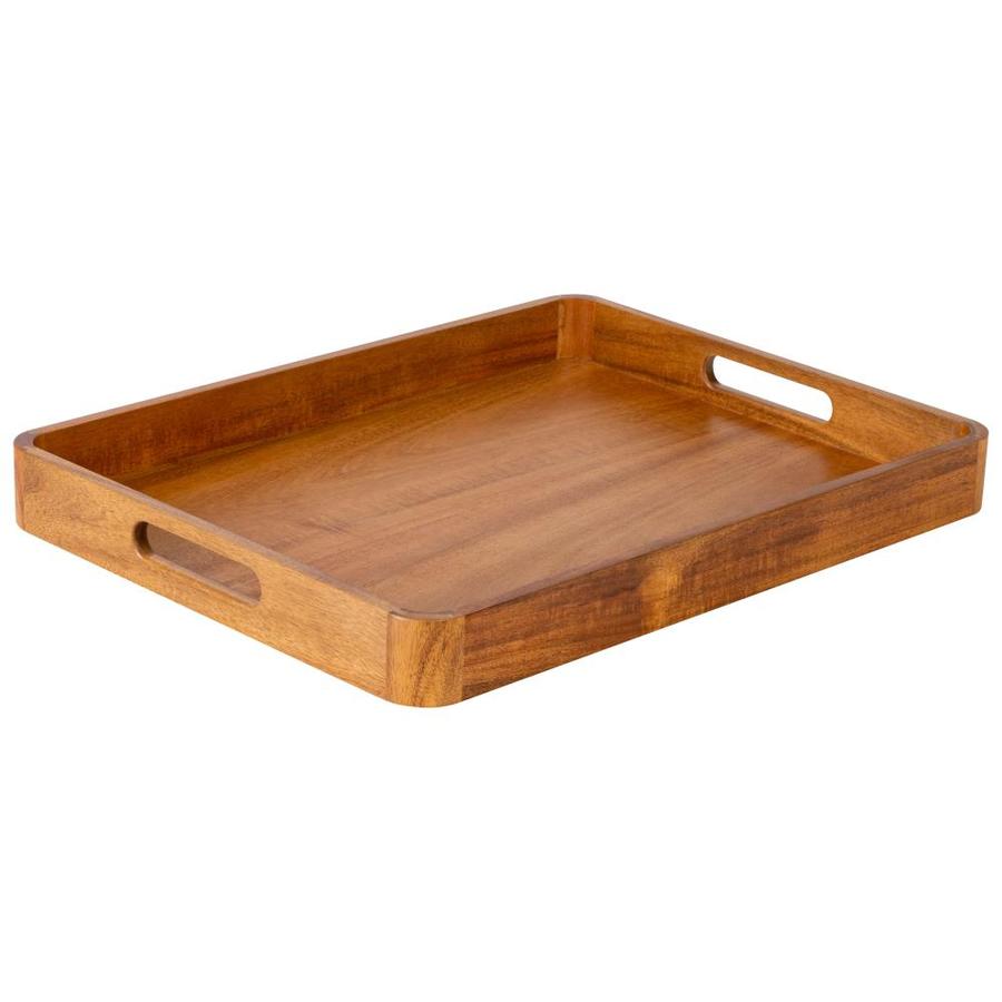 Rossie Home Acacia Wood Serving Tray in Natural in the Serving Trays ...
