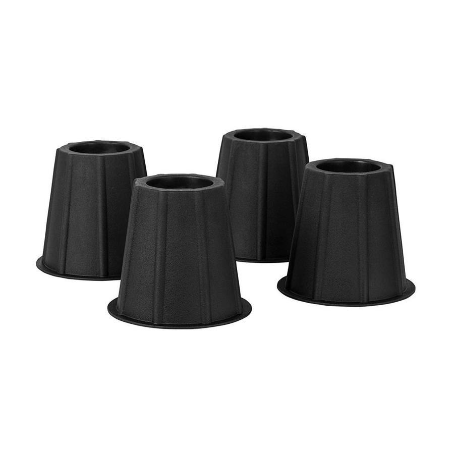 Home it USA 5 To 6 In. 4 Pack Bed Risers In Black in the Bed Risers