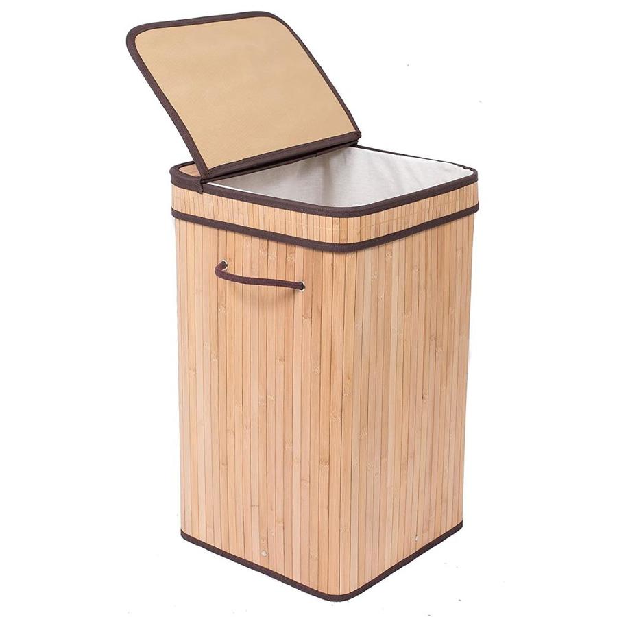 BirdRock Home BirdRock Home Square Laundry Hamper with Lid and Cloth