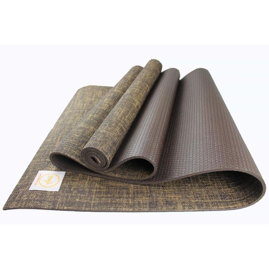Maji Sports Jute Yoga Mat 24”x72”x5 mm ThickBrown in the Yoga Mats