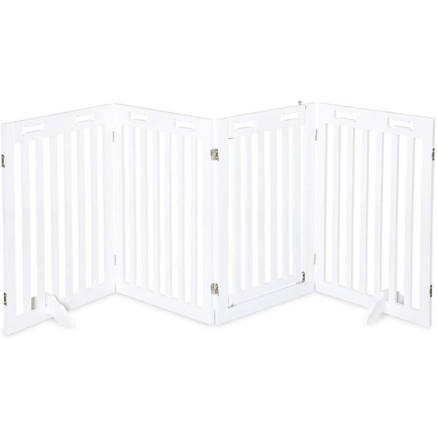 Arf Pets Free Standing 4 Panel Pet Gate, Expands Up to 80