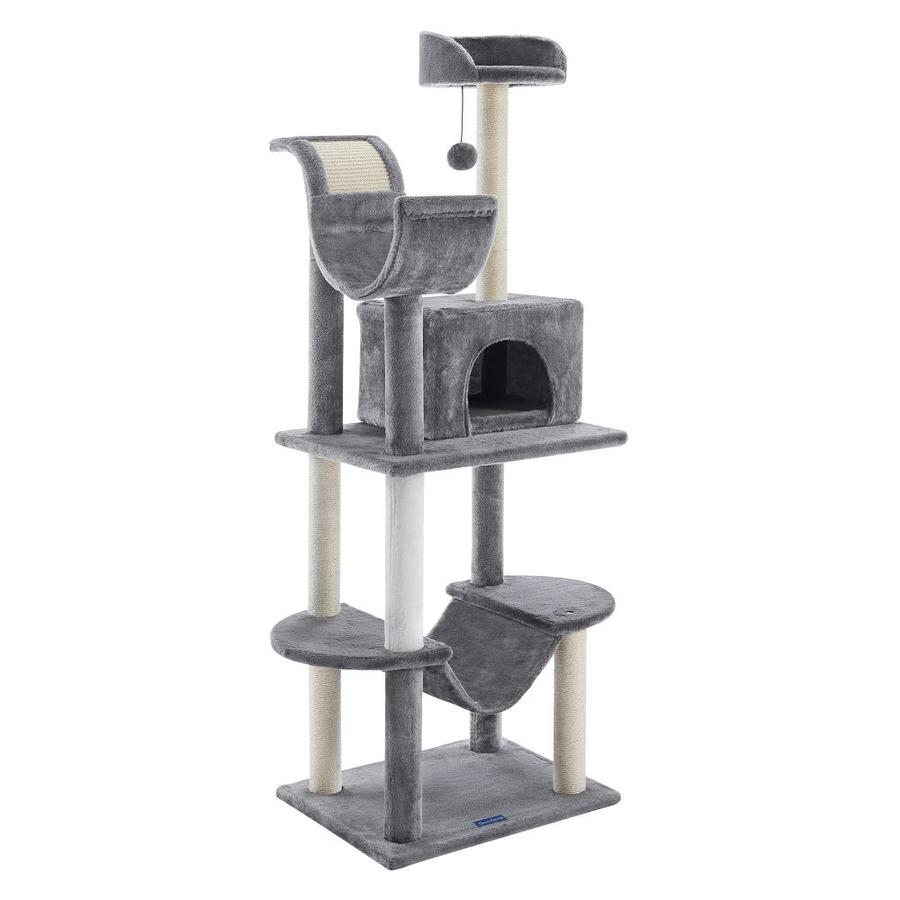Sam's Pets Submarine 60" Gray Soft Box Cat Tree in the Cat Trees