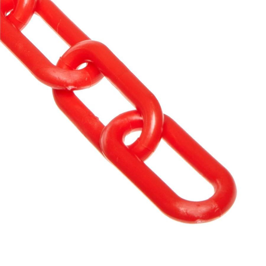 Mr. Chain 1.5 In. (6, 38mm) x 300 Ft. Red Plastic Barrier Chain in a