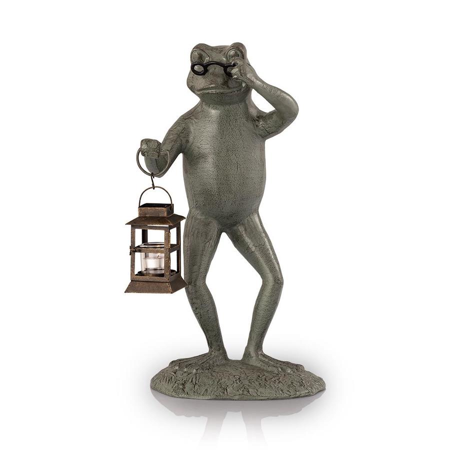 SPI Home Professor Frog with Lantern Garden Statue 21.5 In. Tall in the