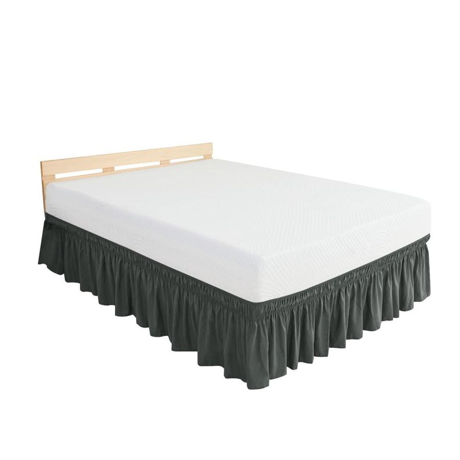 Subrtex Elegant Soft Replaceable Wrap Around Ruffled Bed Skirt(Twin