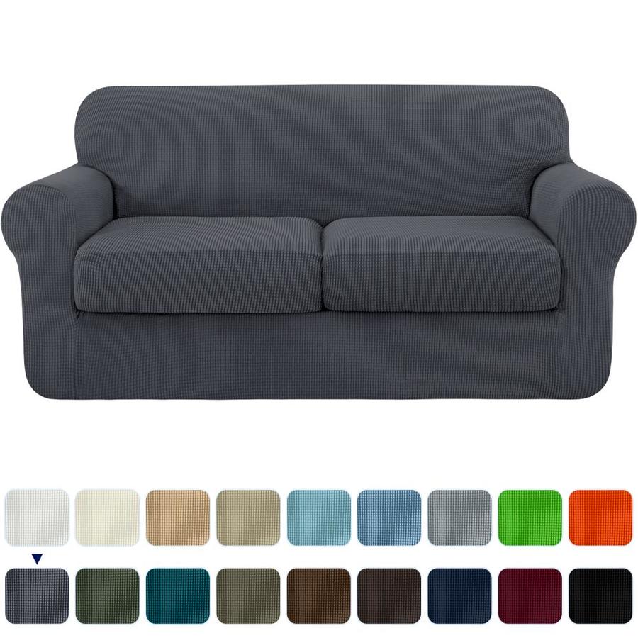 Subrtex Subrtex Loveseat Cover High Stretch Textured Grid Couch Slipcover With Separate Cushion 