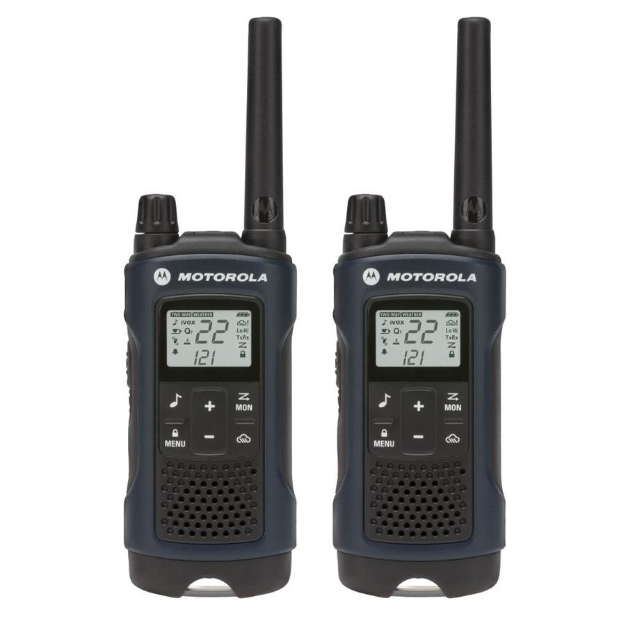 MOTOROLA Rechargeable Two-Way Radios (2-Pack) in Dark Blue in the ...