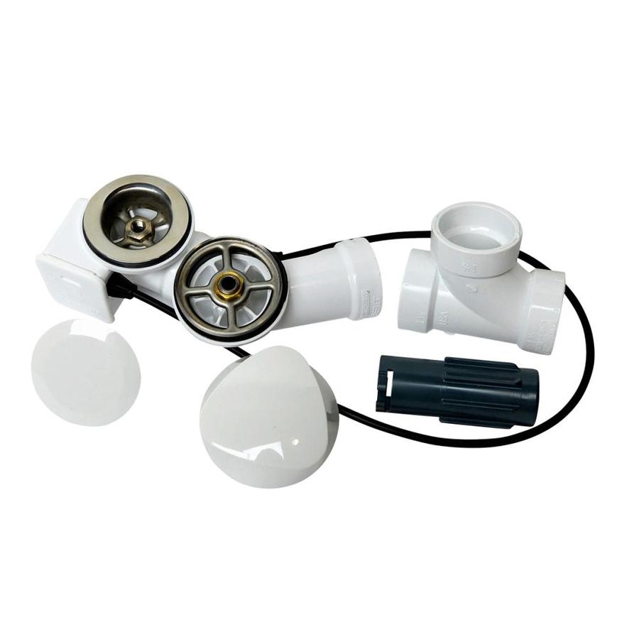 Endurance UniFlow Delta Cable Action Drain and Overflow Kit in White