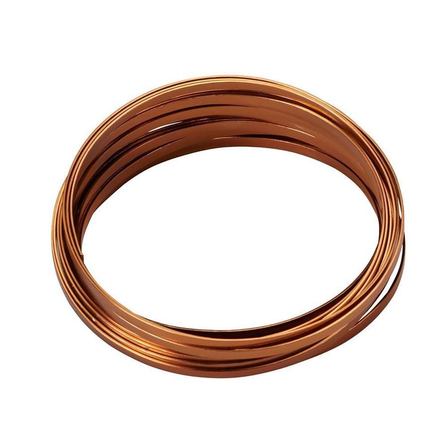 Oasis Flat Wire, Copper, 3/16 in. W x 32.8 Ft. Roll in the Craft ...