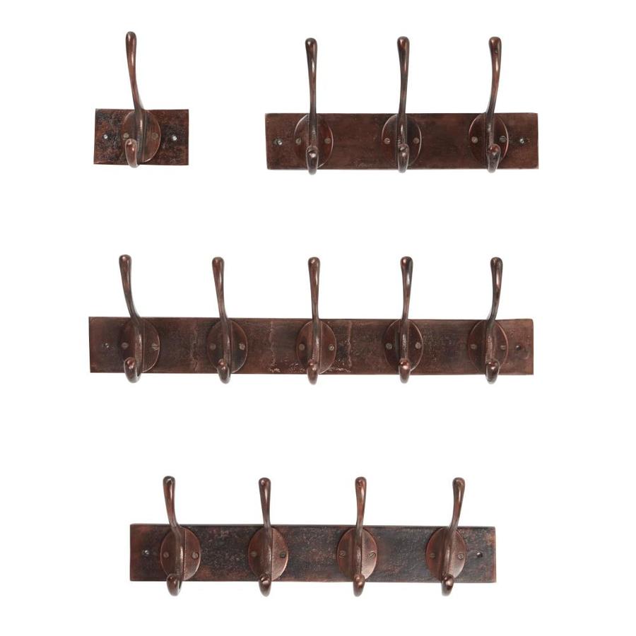 Grayson Lane Copper Metal Wall Hooks Set of 4 13 Hooks Total in the