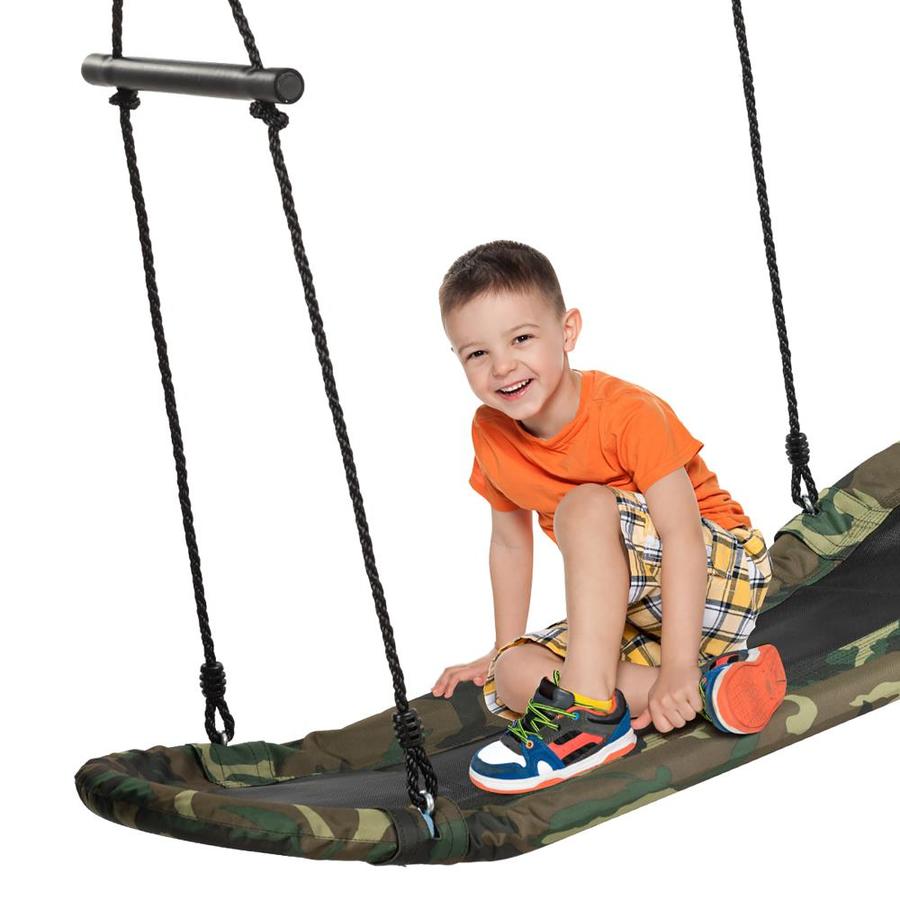 Goplus Saucer Tree Swing Surf Kids Outdoor Adjustable Swing Set w ...