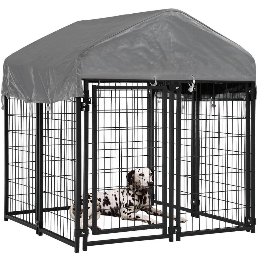 BestPet Welded Wire Dog Kennel Heavy Duty Playpen Included a Roof and