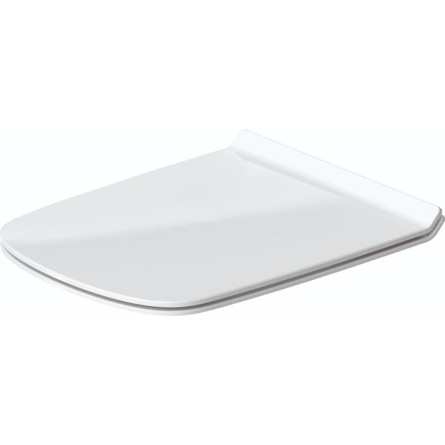 Duravit DuraStyle White Elongated SlowClose Toilet Seat in the Toilet