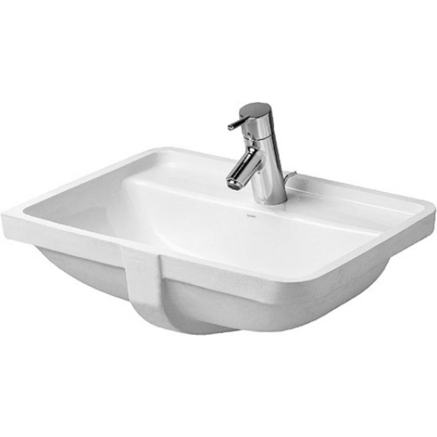Duravit Starck 3 White Ceramic Undermount Rectangular Bathroom Sink (23