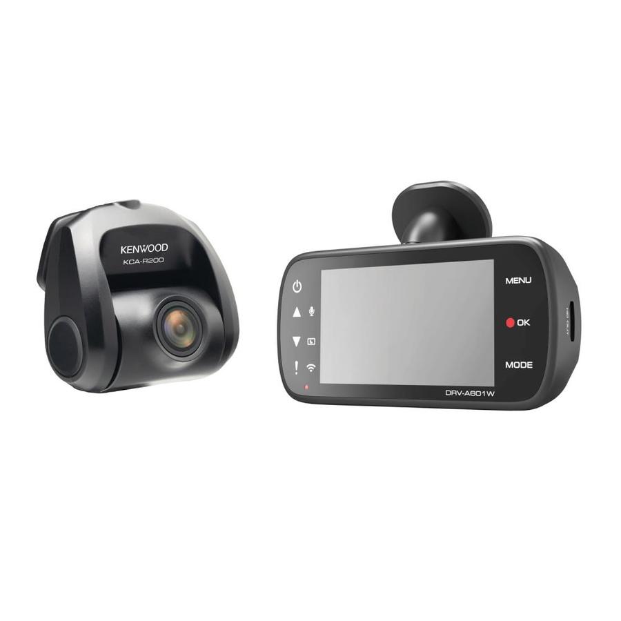 KENWOOD DRVA601WDP DualCamera WideQuad HD Drive Recorder with 3Inch LCD, WiFi, and GPS in