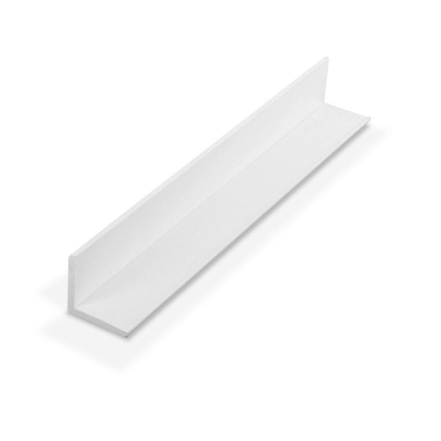 Outwater Outwater Plastics 1936 Wh White 1 X 1 X 764 100 Inch Thick Styrene Plastic Even Leg 